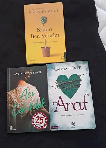  Kararı Ben Veririm, Araf, Acı Çiçek Romanları