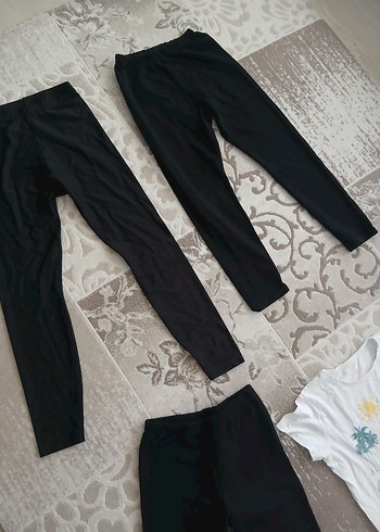 Siyah Sıkı Kesim Kadın Tayt - Görsel 2