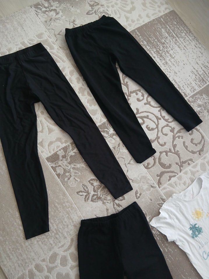 Siyah Sıkı Kesim Kadın Tayt - Görsel 2