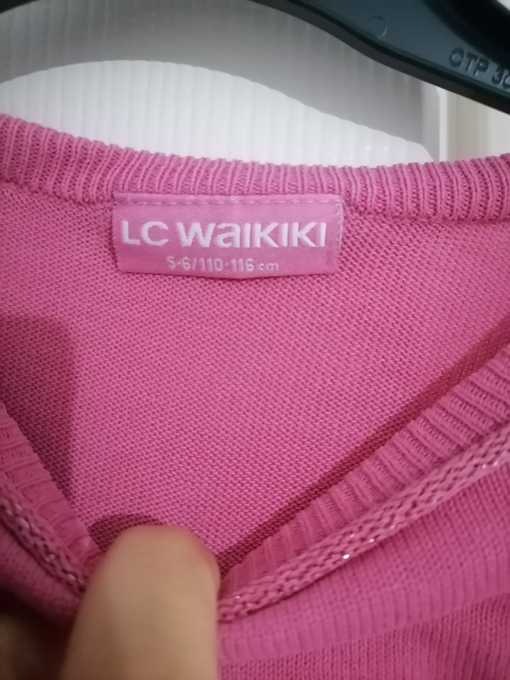 Kız Çocuk Pembe Basic Sweatshirt - Görsel 2
