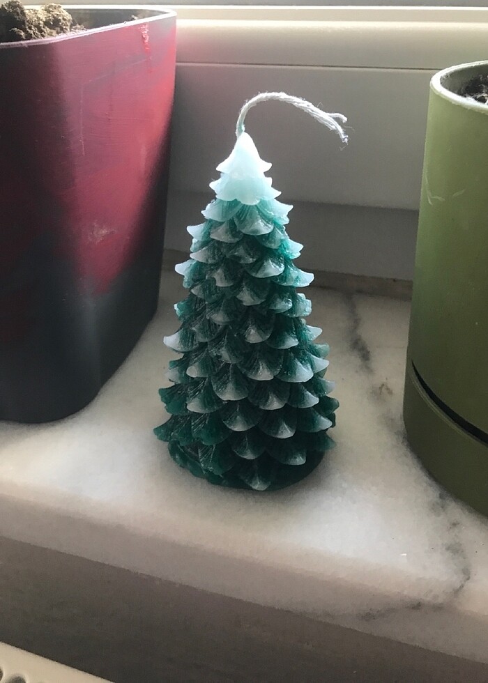 El yapımı çam ağacı mum - Görsel 4