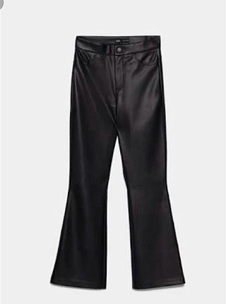 s Beden siyah Renk Zara deri siyah bilek boy ispanyol pantolon #zara #deri #pantolo