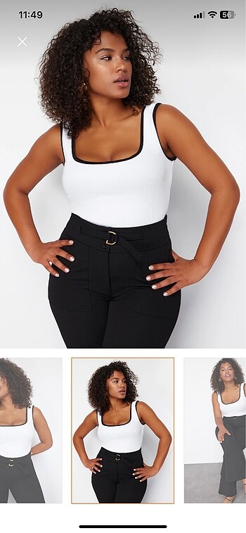 Trendyol & Milla curve crop bluz