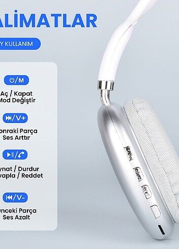 P9 Air Max Kulaklık Kablosuz Bluetooth Kulaklık Wireless 5.0 Müz