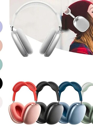 P9 Air Max Kulaklık Kablosuz Bluetooth Kulaklık Wireless 5.0 Müz - Görsel 3