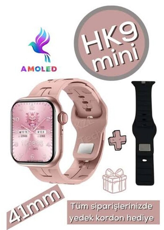 Watch 9 Mini & Airpods Kulaklık Hediye - Görsel 2