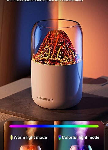 Volkan Görünümlü Hava Nemlendirici Buhar Makinası - Görsel 2