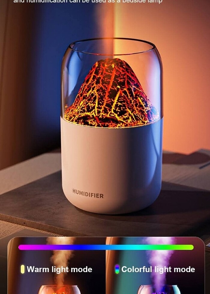 Volkan Görünümlü Hava Nemlendirici Buhar Makinası - Görsel 2