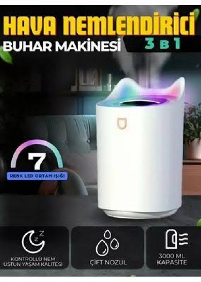 3000Ml Hava Buhar Koku Nemlendirici Makinasi - Görsel 2