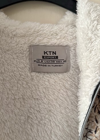 Kürklü Yılan Desenli Kadın Ceket - Görsel 3