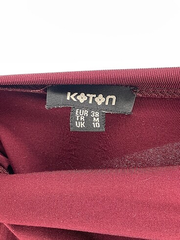 38 Beden bordo Renk Koton Bluz %70 İndirimli.