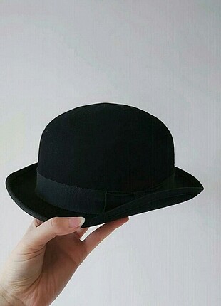 Siyah fedora şapka h&m standart beden