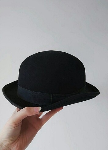 Siyah Fötr Fedora Şapka Unisex Mango