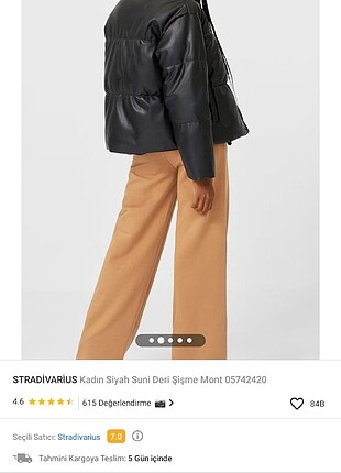 STRADİVARIUS DERİ GÖRÜNÜMLÜ MONT 