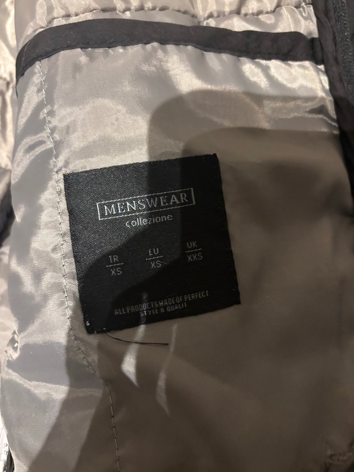 Siyah Fermuarlı Erkek Mont - Görsel 2