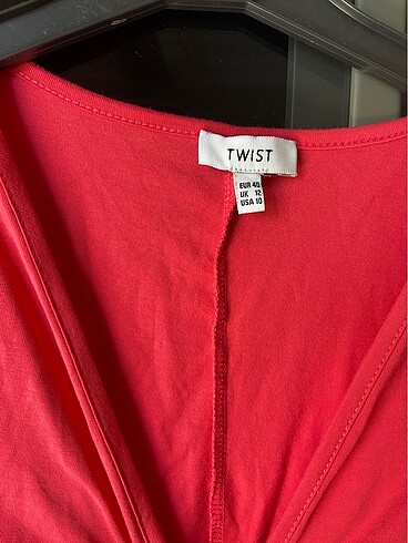 40 Beden pembe Renk Twist elbise