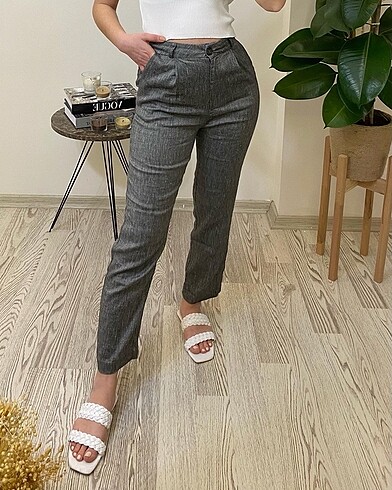 Gri kumaş pantalon