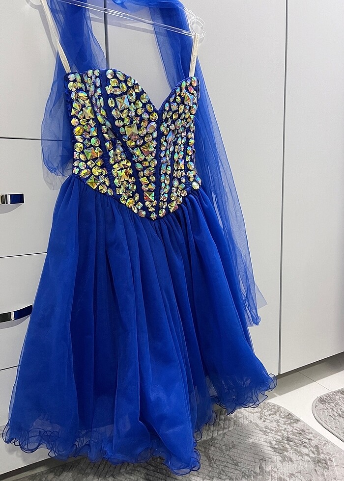 Saks mavisi abiye - Görsel 2