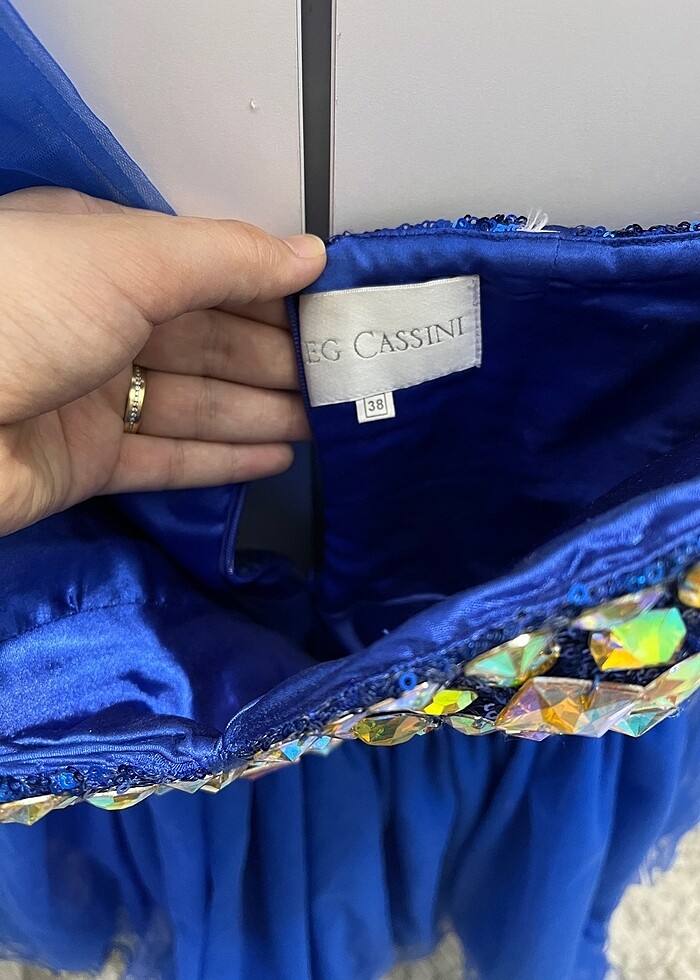 Saks mavisi abiye - Görsel 4