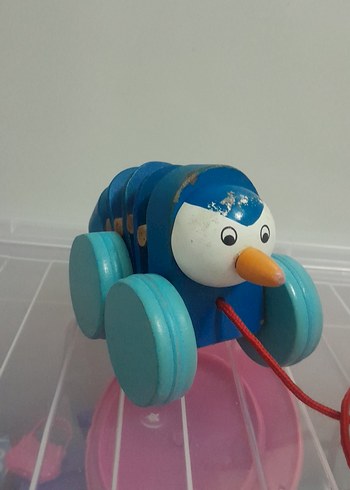 Mavi Penguen Çekçek Oyuncak - Görsel 2