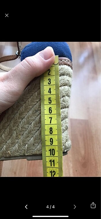 38 Beden mavi Renk Dolgu topuk ayakkabı