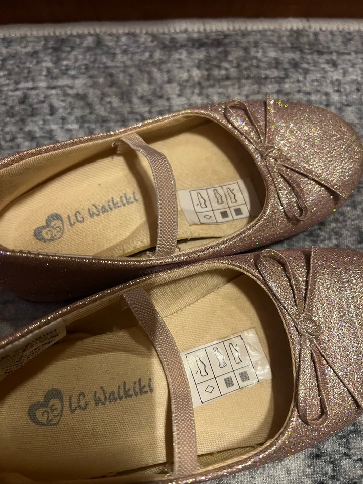 Klasik simli kız çocuk babet - Görsel 2