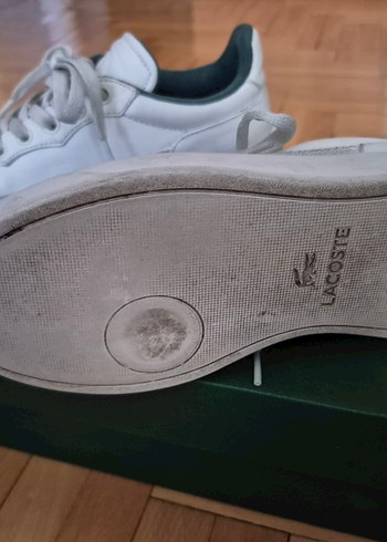 Lacoste Beyaz Gri Bağcıklı Kadın Spor Ayakkabı - Görsel 7