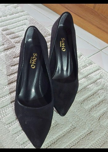 Siyah Stiletto Topuklu Kadın Ayakkabı - Görsel 5