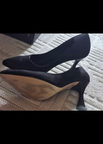 Siyah Stiletto Topuklu Kadın Ayakkabı - Görsel 4