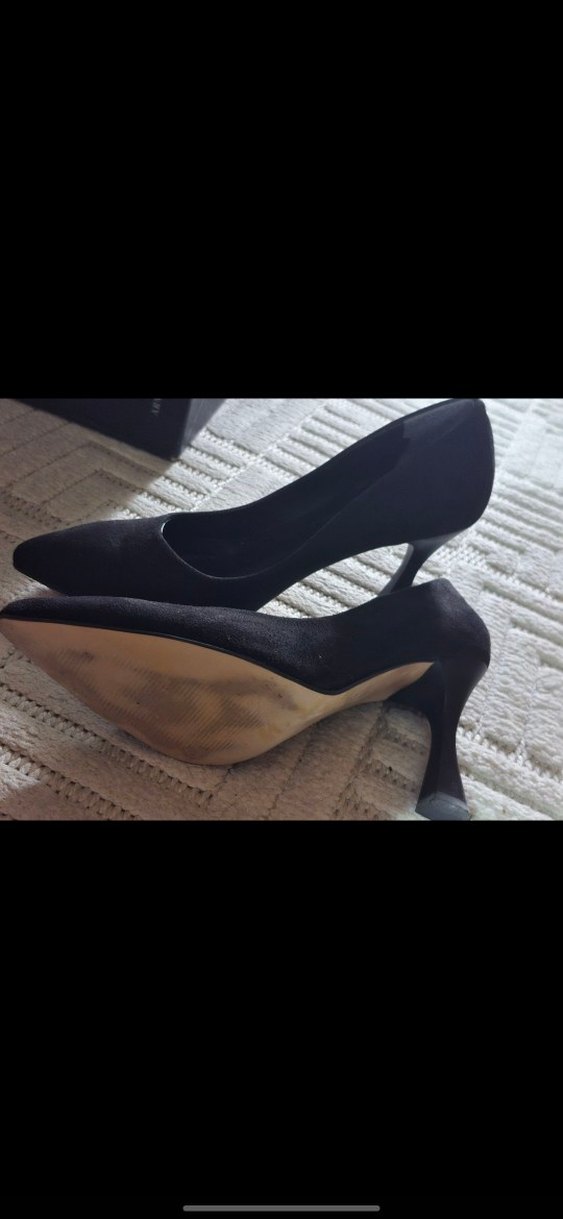 Siyah Stiletto Topuklu Kadın Ayakkabı - Görsel 4