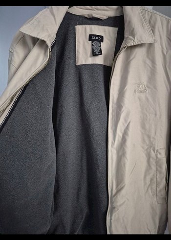 Bej Erkek Fermuarlı Ceket - Görsel 3