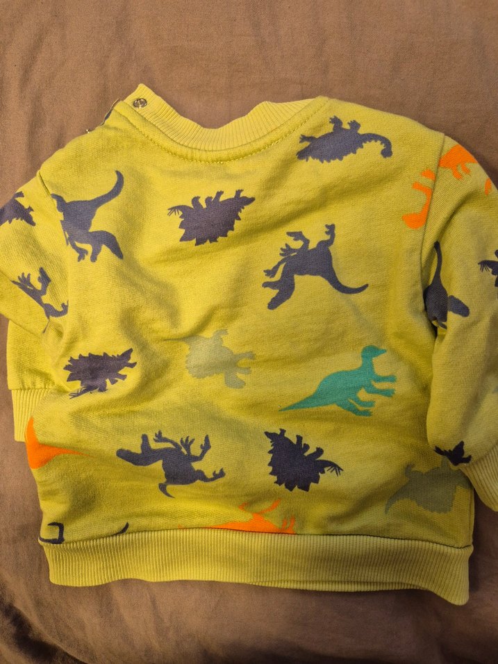 Erkek Çocuk Yeşil Baskılı Sweatshirt - Görsel 3