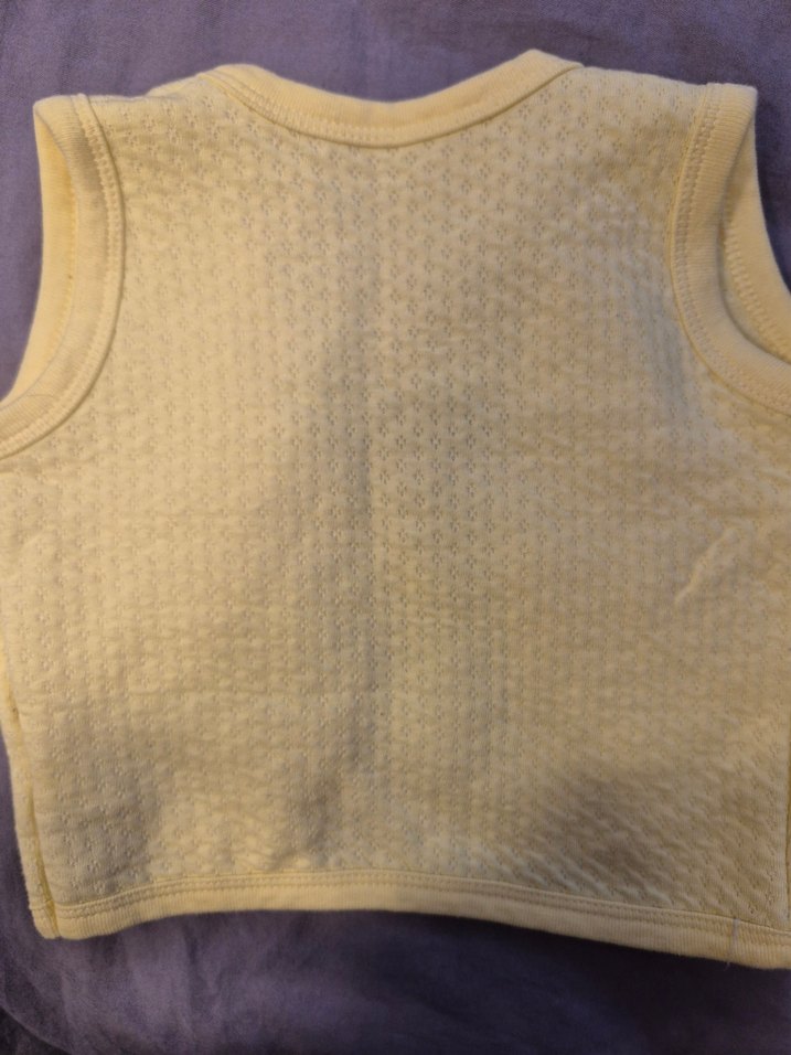 Sarı Erkek Çocuk Düğmeli Yelek - Görsel 3