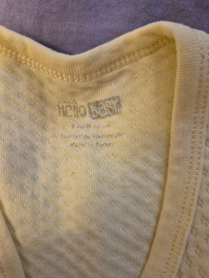 Sarı Erkek Çocuk Düğmeli Yelek - Görsel 2