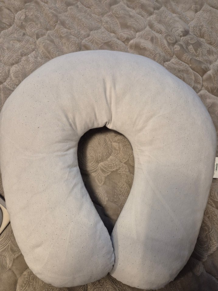 Gri Yıldız Desenli Emzirme ve Hamilelik Yastığı - Görsel 2