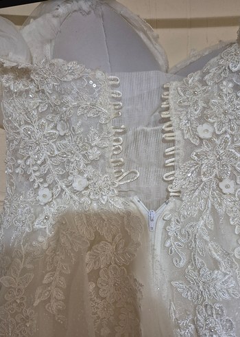 Modern Beyaz Gelinlik - Görsel 5