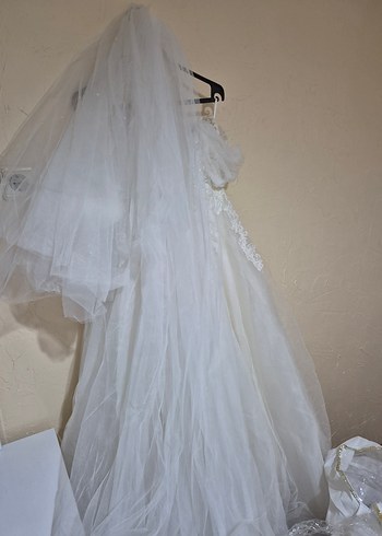 Modern Beyaz Gelinlik - Görsel 6