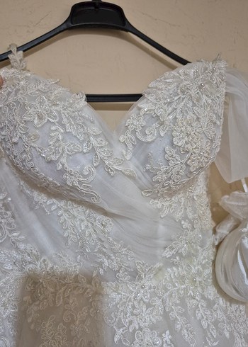 Modern Beyaz Gelinlik - Görsel 9