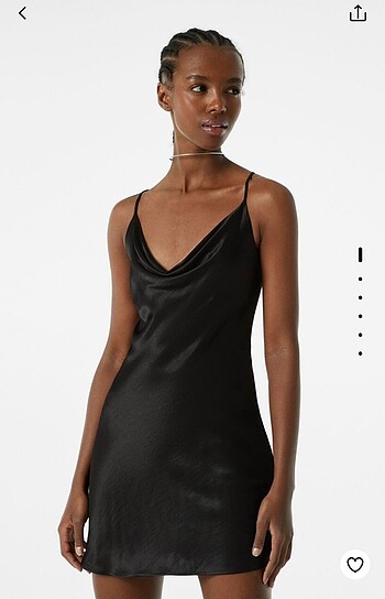 Bershka Saten elbise