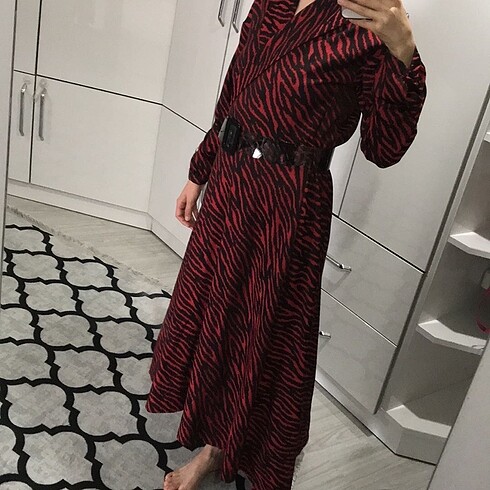 m Beden bordo Renk Kadın elbise