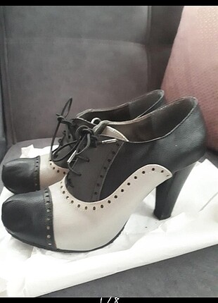 36 Beden Oxford topuklu ayakkabi