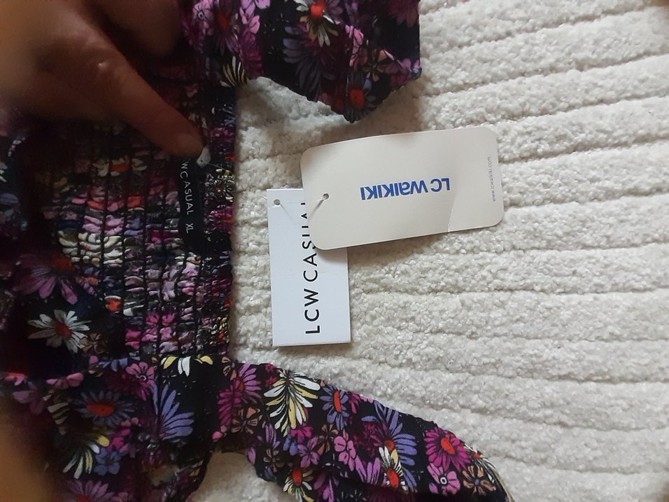 Mor Çiçek Desenli mini şortlu tulum - Görsel 4