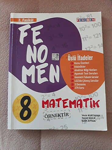 Fenomen yayınları matematik konu anlatımlı kitabı