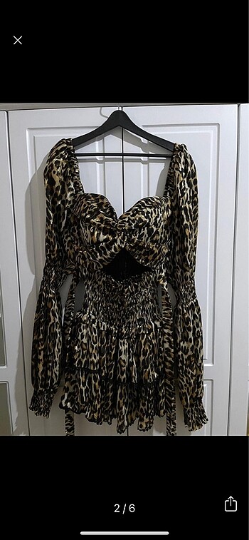 Sagaza Madrid Sagaza leopar elbise