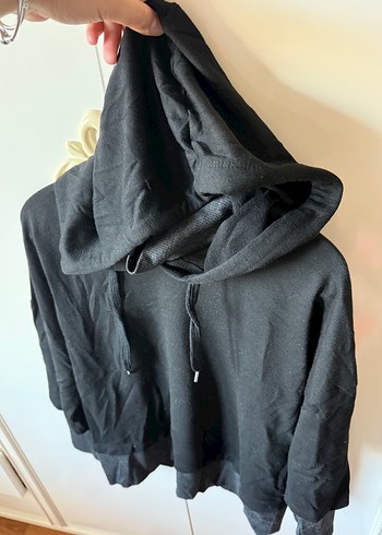 38 Beden siyah Renk Kapüşonlu Sweatshirt