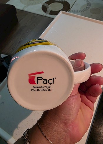 Sarı Emoji Desenli Seramik Kupa - Görsel 5