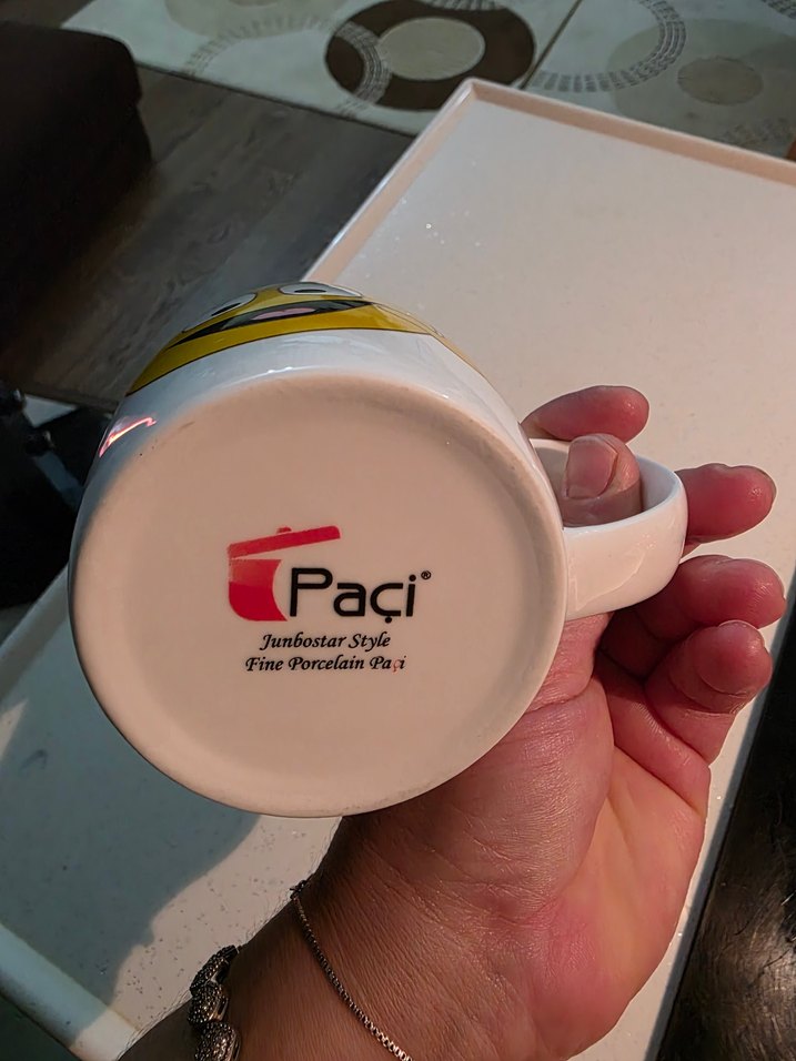 Sarı Emoji Desenli Seramik Kupa - Görsel 5