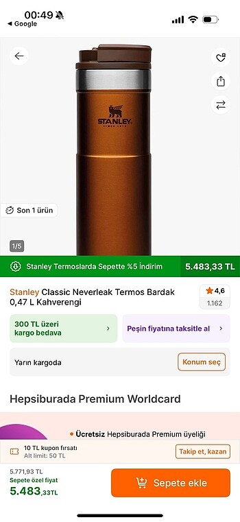 Stanley Neverleak termos 4.7