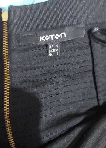 Siyah Pilili Midi Mini Etek - Görsel 3