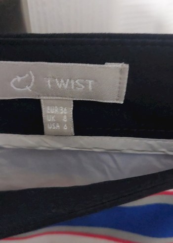 Renkli Çizgili Pilili Mini Etek - Görsel 2